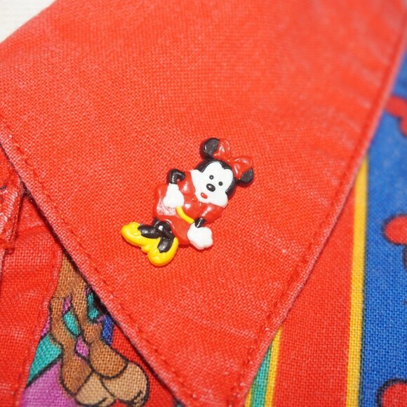 Vintage 80s Disney Mickey Mouse Western Shirt XL - Picture 5 of 12